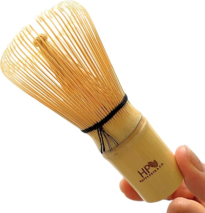 HAPPY PATH & CO Bamboo Whisk for Japanese Matcha Tea