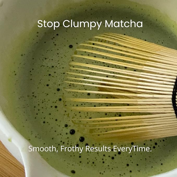 HAPPY PATH & CO Bamboo Whisk for Japanese Matcha Tea