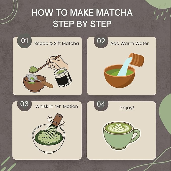 HAPPY PATH & CO Bamboo Whisk for Japanese Matcha Tea